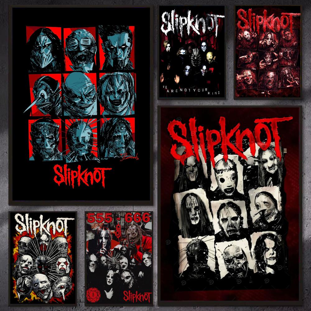 Gaming Accessories Wall - バンド S-Slipknot ロックポスター モダンな美的ポスター 寝室やゲームルーム用のクールなプレミアム装飾品