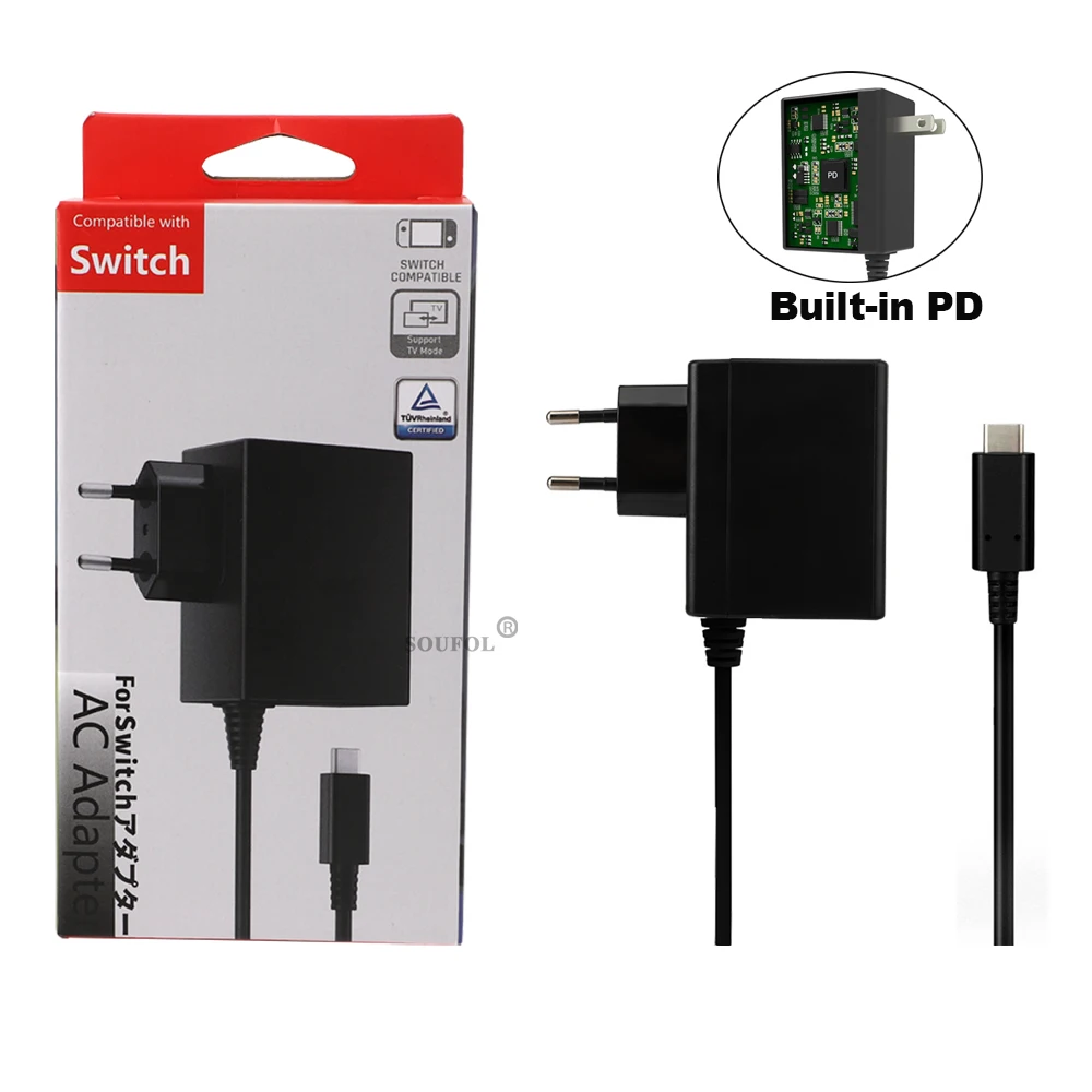 Gaming Accessories Wall - NS Switch & Switch 2用AC電源アダプター充電器、Type-C壁掛け充電器（EU/USプラグ）、PS5 Portalゲームアクセサリー用