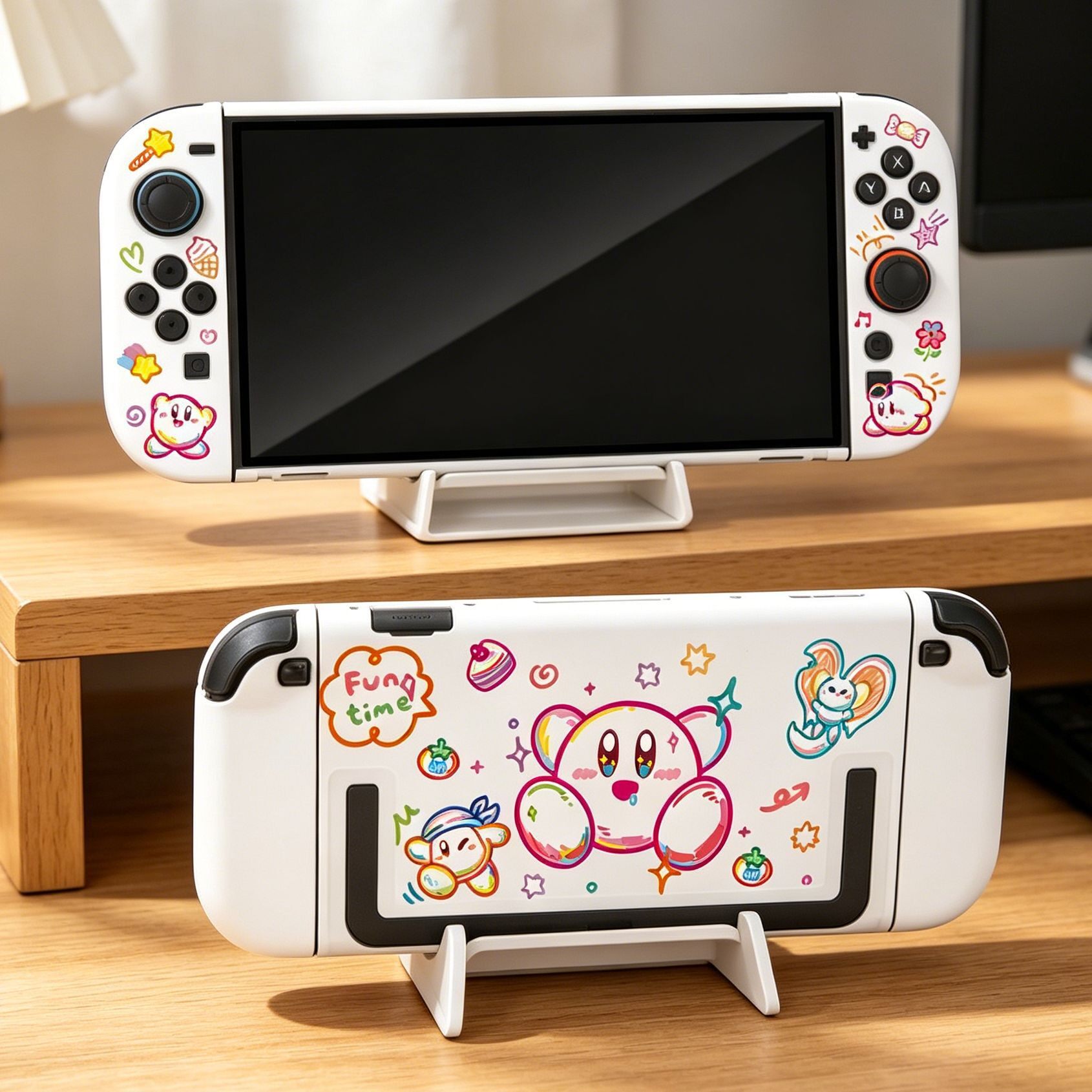 Gaming Accessories In Japan - カービィ保護ハードケーススイッチ 2 肌に優しい分割ジョイコンコントローラーカバー Ns2 ゲームアクセサリー在庫あり