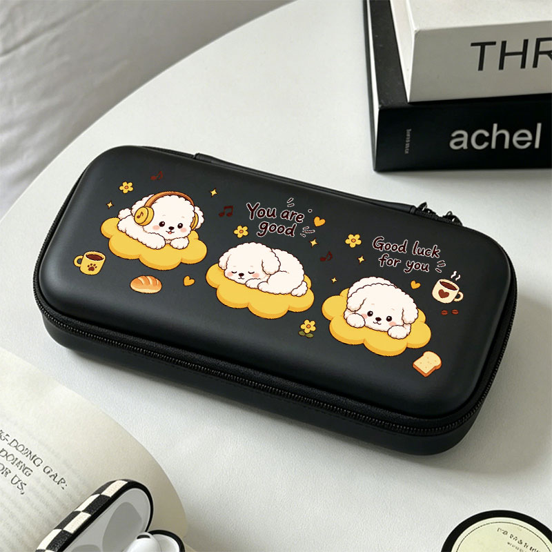 Gaming Accessories Bag - かわいい耐衝撃キャリーケース Nintendo Switch Lite/OLED用 メッシュポケット付き ポータブルトラベルゲームアクセサリー収納バッグ