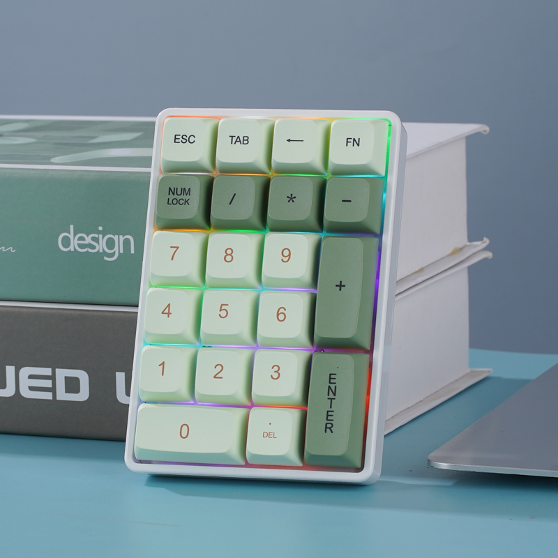 Keyboard Numpad Separate - FREEWOLF K21 ワイヤレスメカニカルテンキー 21キー トリプルモード Bluetooth