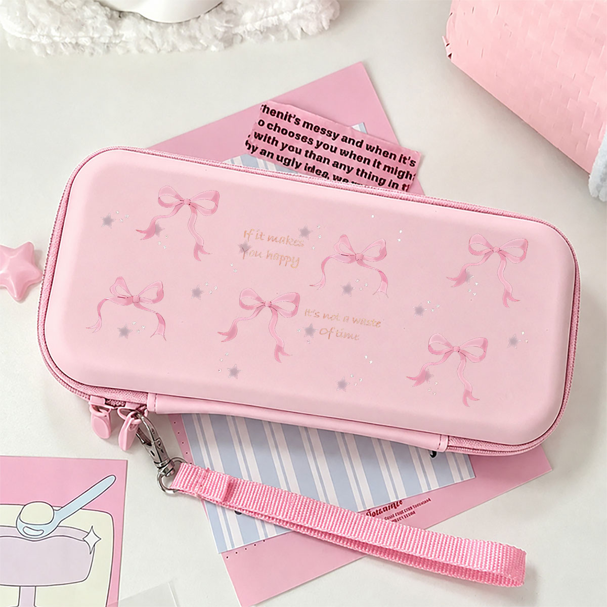 かわいい耐衝撃キャリーケース ポータブルトラベルゲームアクセ - Gaming Accessories Bag のレビューと価格