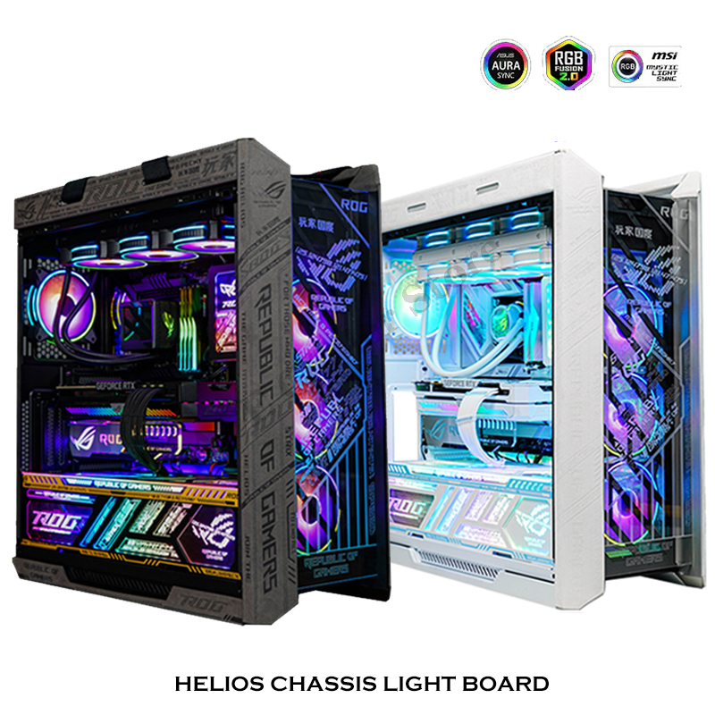 4 in 1バックライト付きパネル,RGBミラー用ケース,ロ - Gaming Accessories Decor のレビューと価格