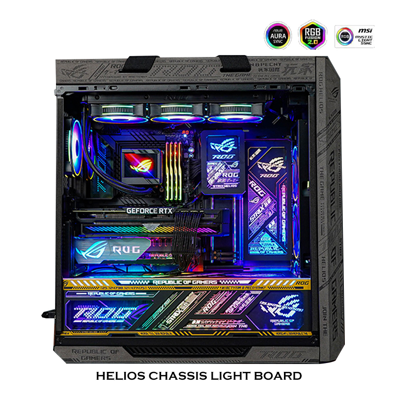 4 in 1バックライト付きパネル,RGBミラー用ケース,ロ - Gaming Accessories Decor のレビューと価格