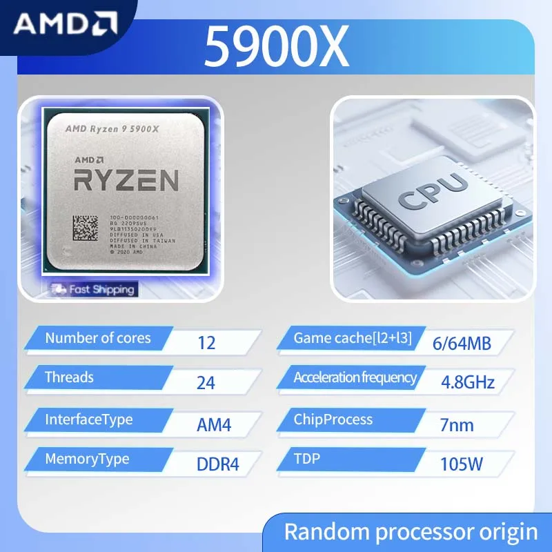 AMD Ryzen 9 5900X R9 5900X 3.7 - Amd Cpu Ryzen 9 のレビューと価格