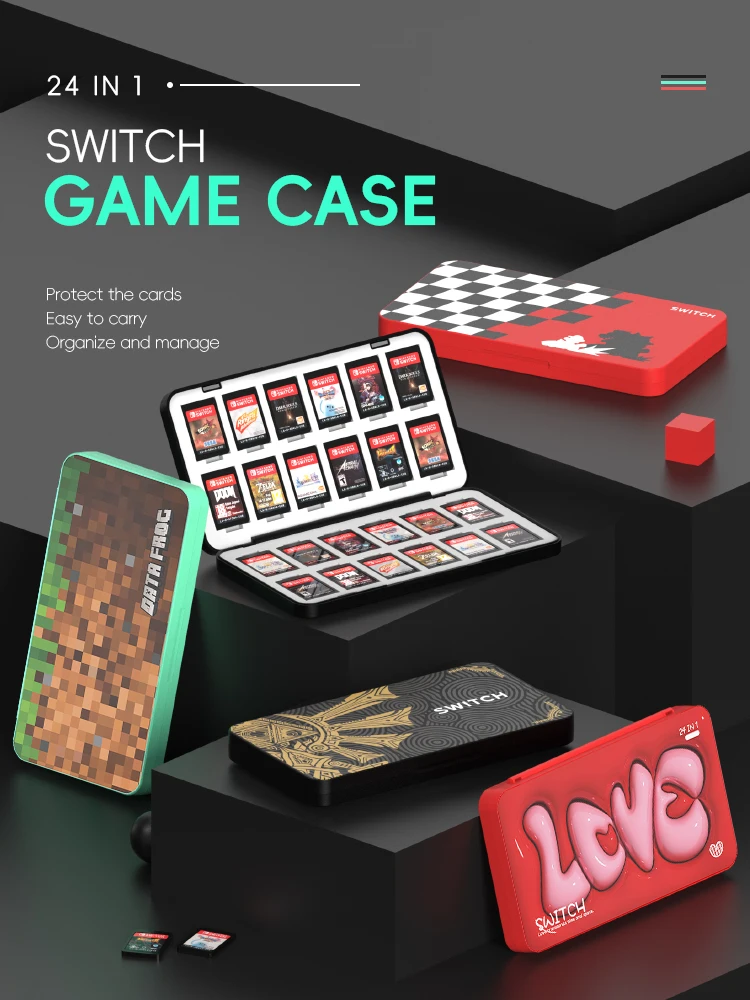 DATA FROG 24-in-1 ゲームカードホルダーケー - Gaming Accessories Holder のレビューと価格