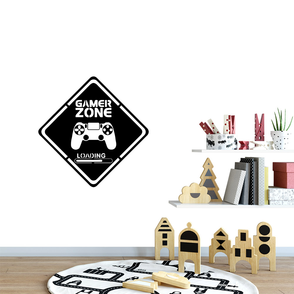 1pc ゲーマー壁アートデカールキッズルームの装飾ゲームハン - Gaming Accessories Wall のレビューと価格