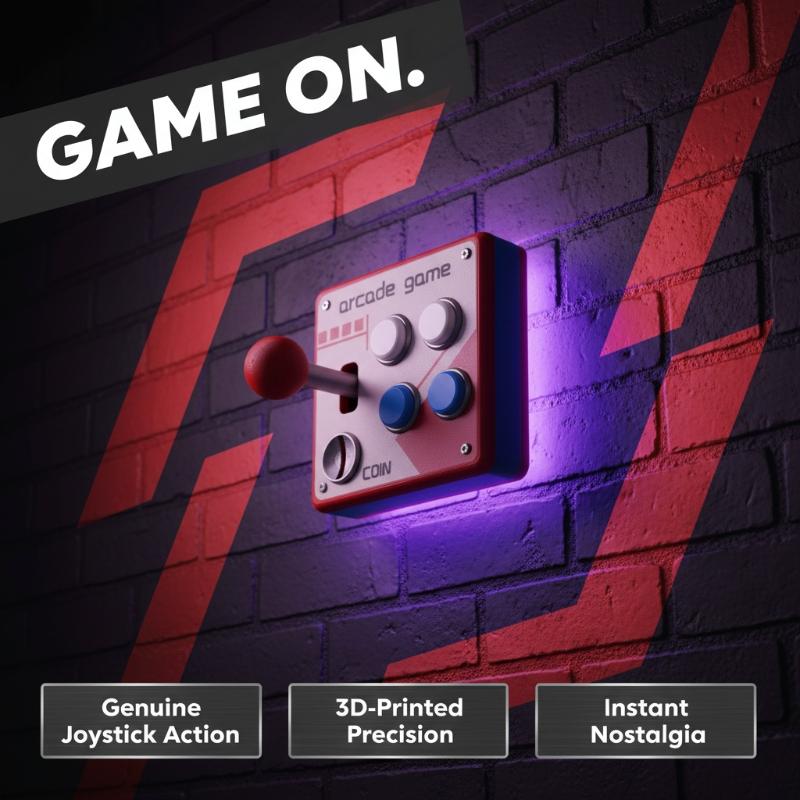 レトロアーケードゲームボタンスイッチプレート、クリエイティブ - Gaming Accessories Wall のレビューと価格