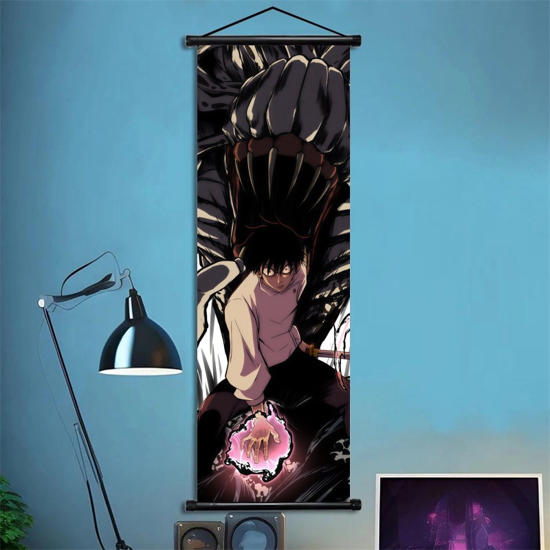 呪術廻戦伏黒恵吊り下げ絵巻、アニメアートファブリックウォール - Gaming Accessories Wall のレビューと価格